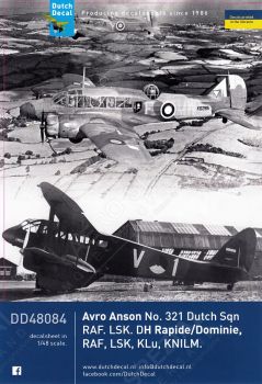 DD48084 Anson & Dominie/Rapide Royal Netherlands Air Force and Navy