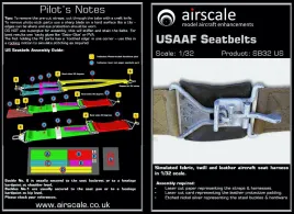 SB32US Sitzgurte für Flugzeuge USAAF WK II