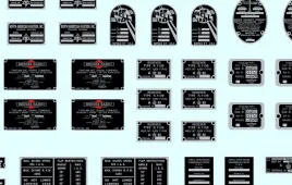 AS48DATA Flugzeug- und Motoren-Typenschilder für Flugzeuge WK II