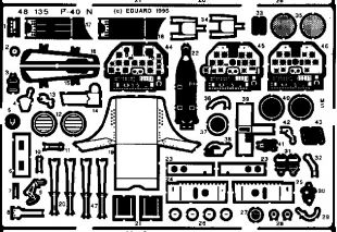 ED48135 P-40N Warhawk Detail Set