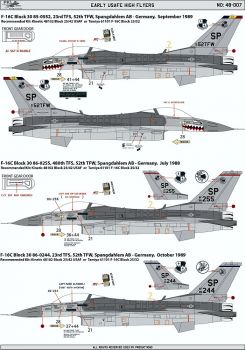 PK48007 F-16A/B/C/D Fighting Falcon USAFE Hahn/Spangdahlem