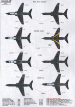 XD72167 Hawk T.1A & T.2 Overall Black Schemes