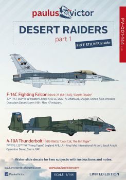 PV44001 A-10A Thunderbolt II & F-16C Fighting Falcon Desert Raiders Part 1