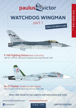 PV44005 F-16C Fighting Falcon & Su-27 Flanker Watchdog Wingman Part 1