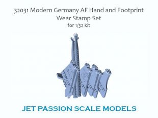 JP32031 Hand and Footprint Wear Stamp Set (German Armed Forces)