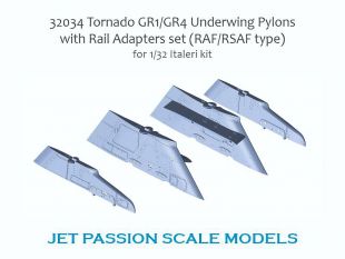 JP32034 Tornado GR.1/GR.4 Underwing Pylons with Rail Adapters (for Italeri)