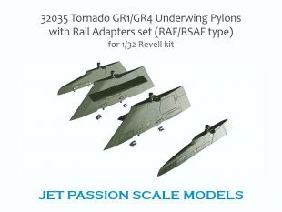 JP32035 Tornado GR.1/GR.4 Underwing Pylons with Rail Adapters (for Revell)
