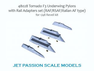 JP48028 Tornado F.3 Unterflügelpylone mit Startschienen (für Revell)
