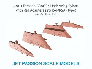 JP72021 Tornado GR.1/GR.4 Unterflügelpylone mit Startschienen (für Revell)