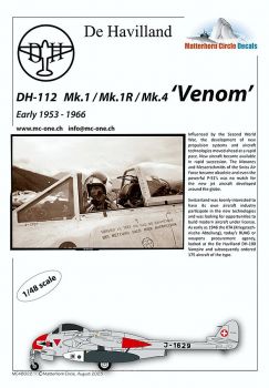 MC48022 D.H.112 Venom Mk.1/Mk.1R/Mk.4 (1953-1966)
