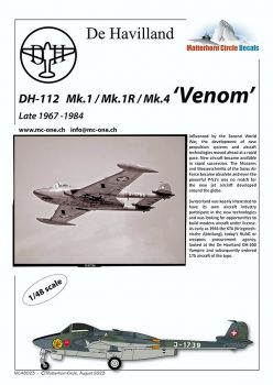 MC48023 D.H.112 Venom Mk.1/Mk.1R/Mk.4 (1967-1984)