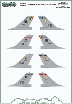 MOD48175 F-16 Fighting Falcon Staffelzeichen belgische Luftwaffe