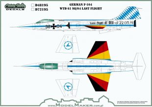 MOD48195 F-104G Starfighter Deutsche Luftwaffe letzter Flug
