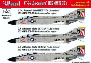 HUN48223 F-4J Phantom II VF-74 Be-Devilers