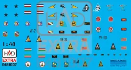 HUNE481007 F-14 Tomcat Pilot Helmet and Dress Sewing Markings