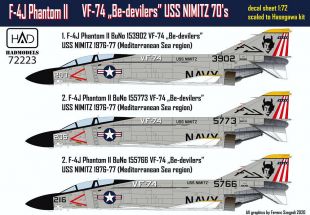 HUN72223 F-4J Phantom II VF-74 Be-Devilers