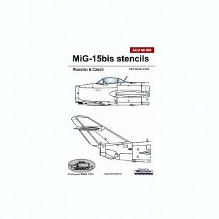 ACD48006 MiG-15bis Fagot-B Stencils