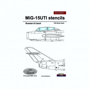 ACD48007 MiG-15UTI Midget Stencils