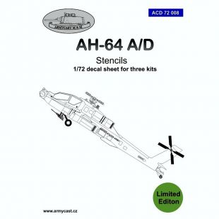 ACD72008 AH-64A/D Apache Stencils