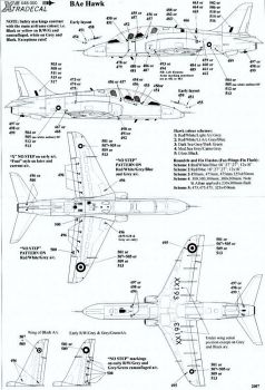 XD48057 Harrier GR.7/GR.9, Hawk T.1/T.1A, Jaguar GR.3A & Tornado F.3/GR.4 RAF Roundels and Stencils
