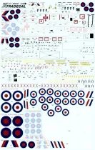 XD48057 Harrier GR.7/GR.9, Hawk T.1/T.1A, Jaguar GR.3A & Tornado F.3/GR.4 RAF Kokarden und Stencils