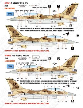 CD32025 F-16D Block 42 Fighting Falcon MiG-Killer