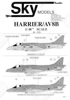 SKM48028 AV-8/Harrier/Sea Harrier