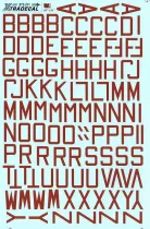 XD72211 RAF WW II Dull Red Letters 48“ x 30“ x 6“
