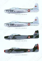 LN32-D14 F-84E Thunderjet Royal Danish Air Force Early/Late Period