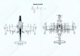 LN72-D21 F-84E Thunderjet Royal Danish Air Force Early/Late Period