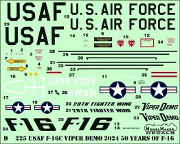 MOD32225 F-16C Block 50 Fighting Falcon Viper Demo Team 2024