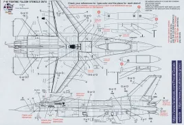 PRO322401 F-16C/D Fighting Falcon High Visibility Stencils
