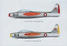 LN32-D15 F-84G Thunderjet Royal Danish Air Force Middle Period