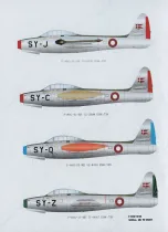 LN72-D22 F-84G Thunderjet Royal Danish Air Force Middle Period
