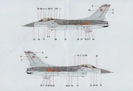 LN72-D24 F-16AM Block 20 Fighting Falcon Ukrainian Air Force