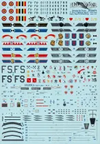 DCD4876 F-16A/B MLU Fighting Falcon belgische Luftwaffe Staffelzeichen, Zappings und Stencils