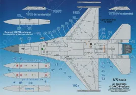 DCD4476 F-16A/B MLU Fighting Falcon Belgian Air Force Squadron Badges, Zappings and Stencils