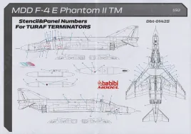BBT32425 F-4E Terminator 2020 Stencils und Panel-Nummern