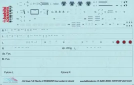 BBT32425 F-4E Terminator 2020 Stencils und Panel-Nummern