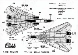 TW48110 F-14B Tomcat VF-103 Jolly Rogers