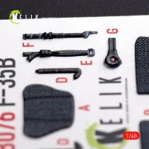 K48076 F-35B Lightning II 3D printed Cockpit Details