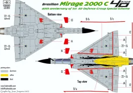 HUN32099 Mirage 2000C Commemorative Finish Ayrton Senna