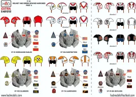 HUNE481012 F-14 Tomcat Pilot Helmet and Dress Sewing Markings