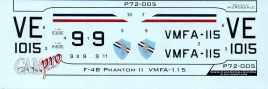 CPS72005A F-4B Phantom II VMFA-115 Silver Eagles