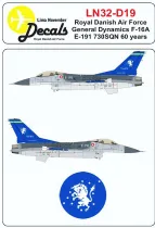 LN32-D19 F-16AM Block 20 Fighting Falcon 60 Years Esk 730