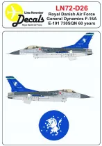 LN72-D26 F-16AM Block 20 Fighting Falcon 60 Years Esk 730
