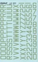 XD32023 Royal Air Force WK II Code-Buchstaben und -Ziffern in Sky 24“