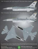 SCN7225 F-16C/D Fighting Falcon Republic of Singapore Air Force Teil 2