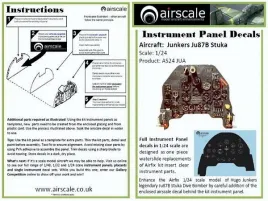 AS24JUA Ju 87 B-2 Instrument Panel