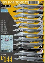 DXM14015 F-14A/B/D Tomcat VF-2, VF-14, VF-31, VF-32, VF-102, VF-103 & NSAWC